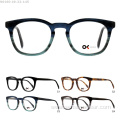 Unisex Fashion Bevel Acetate Optical Frame Glasses Occhiali